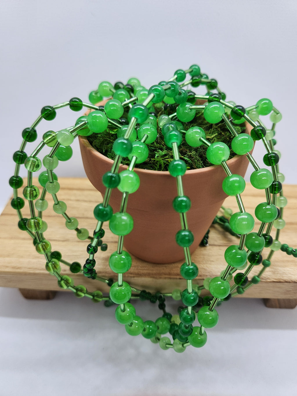 Beaded Plant Forever Plant Faux Succulent Bead String of Pearls