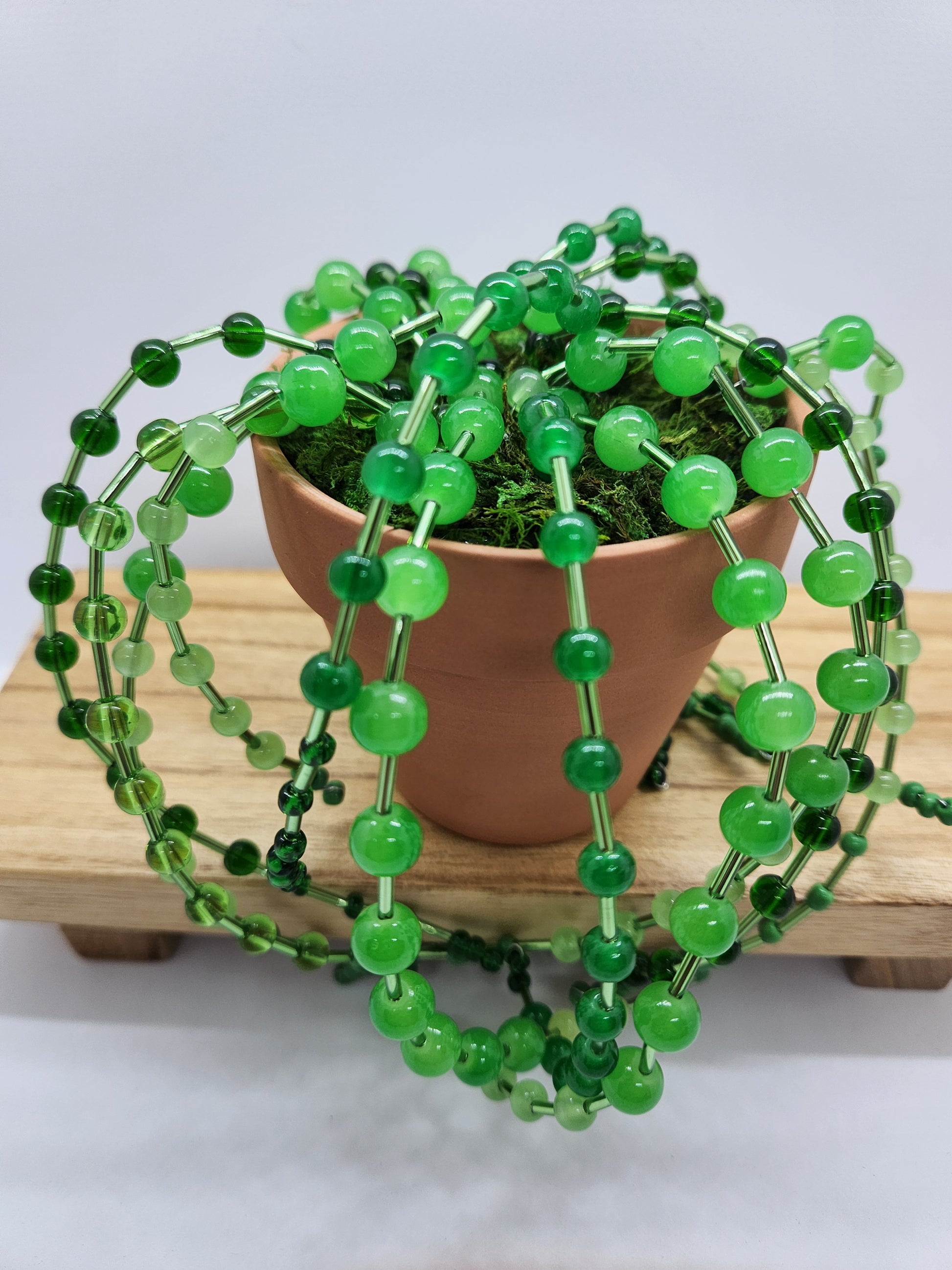 Beaded Plant Forever Plant Faux Succulent Bead String of Pearls