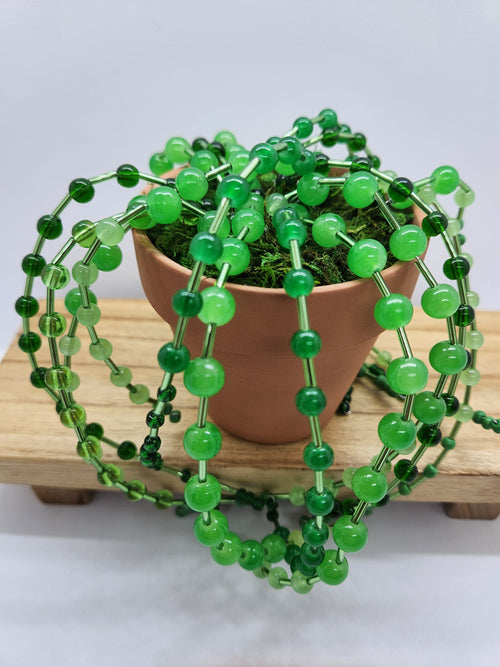 Beaded Plant Forever Plant Faux Succulent Bead String of Pearls